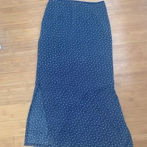 Cottage core midi skirt with slits